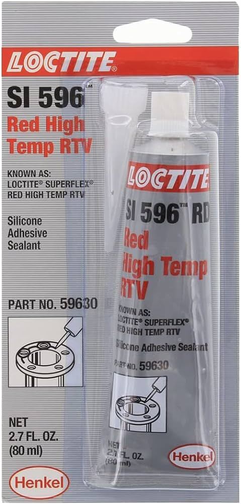 Loctite SI 596 Silicone - Red Superflex RTV - 80ml Tube