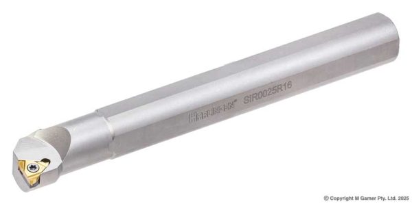 Harlingen SIR0025R16 22NR/L 22NR Indexable Nickel Plated Treading Boring Bar