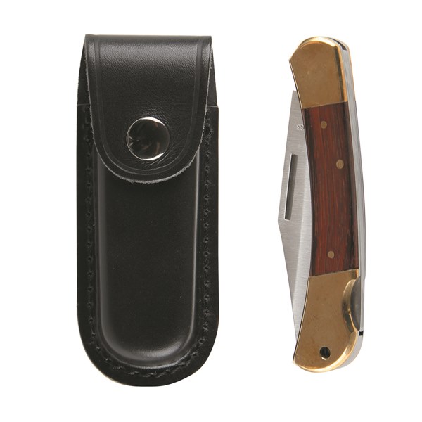 Toledo Stock Knife - Single Blade With Leather Pouch 225mm