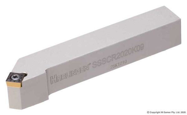 Harlingen SSSCR2020K09 20mm Right Handed TCMT Indexible Tool Holder
