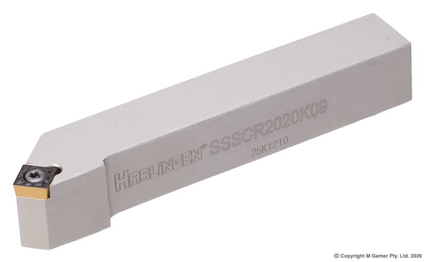 Harlingen SSSCR2020K09 20mm Right Handed TCMT Indexible Tool Holder
