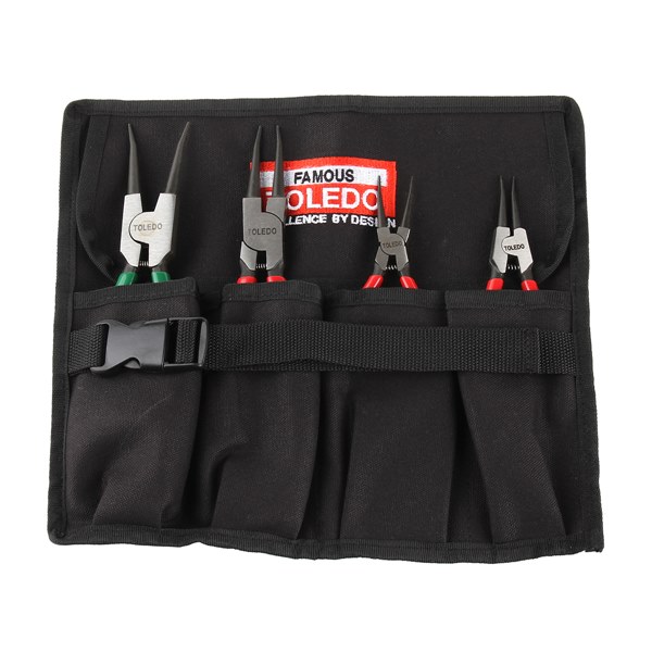Toledo Circlip Plier Set - Tool Roll 4 Pc