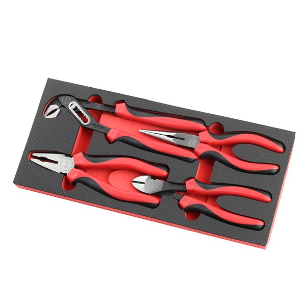 Toledo 4 Pc Plier Set Supplied In Custom Moulded Foam Tray