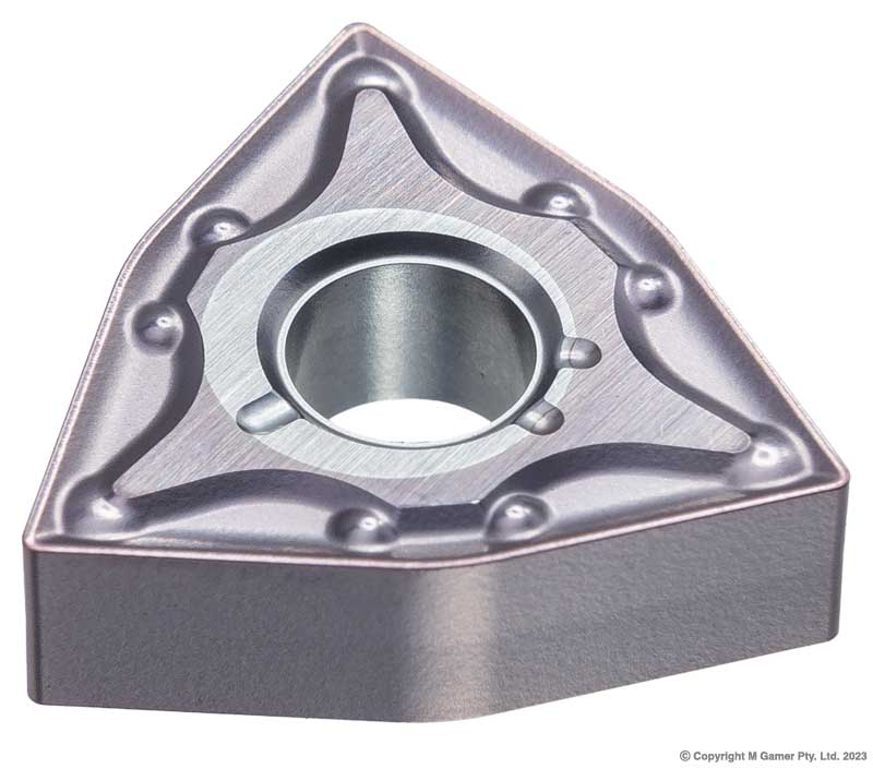 Harlingen WNMG080404 8mm WNMG TiN Micro - Grain Carbide Finishing Insert - Pack of 10