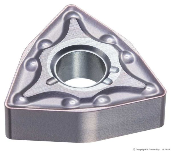 Harlingen WNMG080408 8mm WNMG TiN Micro - Grain Carbide Semi - Finishing Insert - Pack of 10