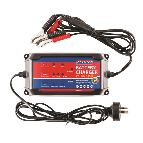 Matson 6/12V Battery Charger 4AMP