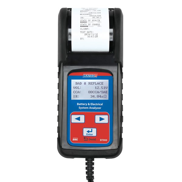 Matson Digital Battery And System Tester With Printer