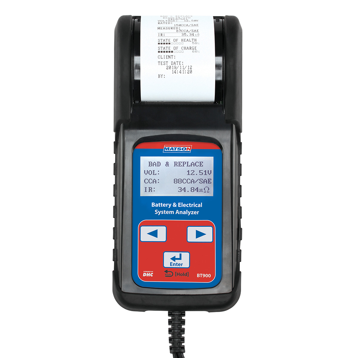 Matson Digital Battery And System Tester With Printer