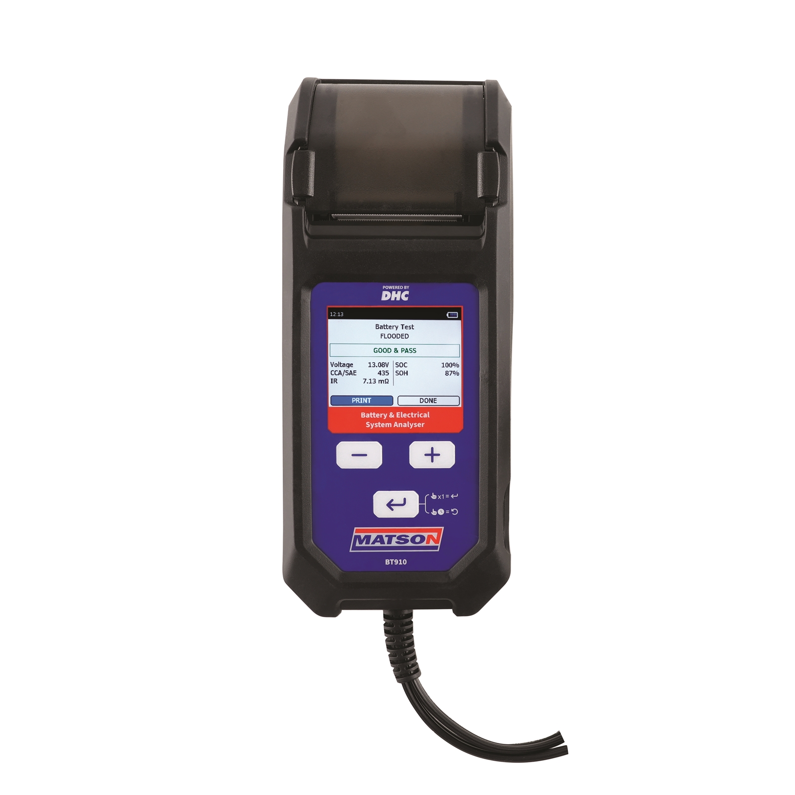Matson Digital Battery And System Tester With Printer