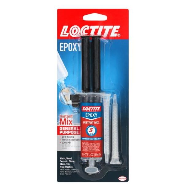 Loctite EPOXY-5-MIN 5 Minute Instant Epoxy - Self Mixing - 14ml Double Syringe