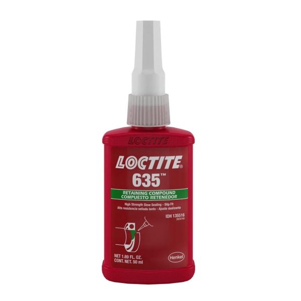 Loctite 635 Retaining Compound - High Strength - Slow Cure - 50ml Bottle