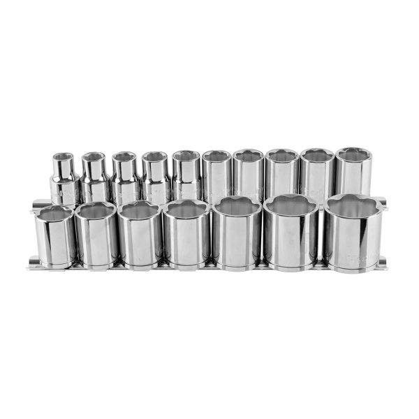 Metrinch Standard Socket Set 1/2" Drive 17 Piece