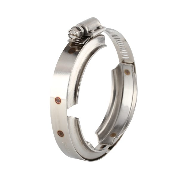 Tridon Pipe Flange Clamp (2") Standard Port Flange, Size 2", Material 301 S/S, Band Width 14.2mm, Band Outer Flange Width 24.0mm