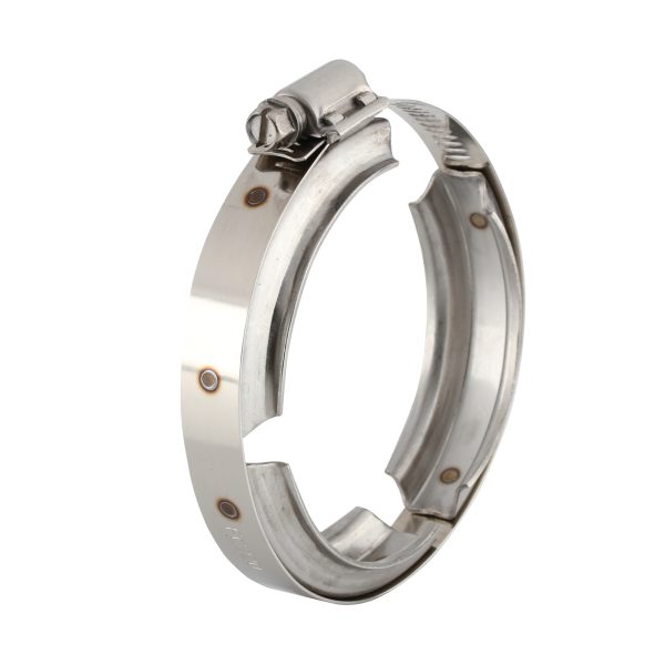 Tridon Pipe Flange Clamp (2") Full Port Flange, Size 2", Material 301 S/S, Band Width 14.2mm, Band Outer Flange Width 23.5mm
