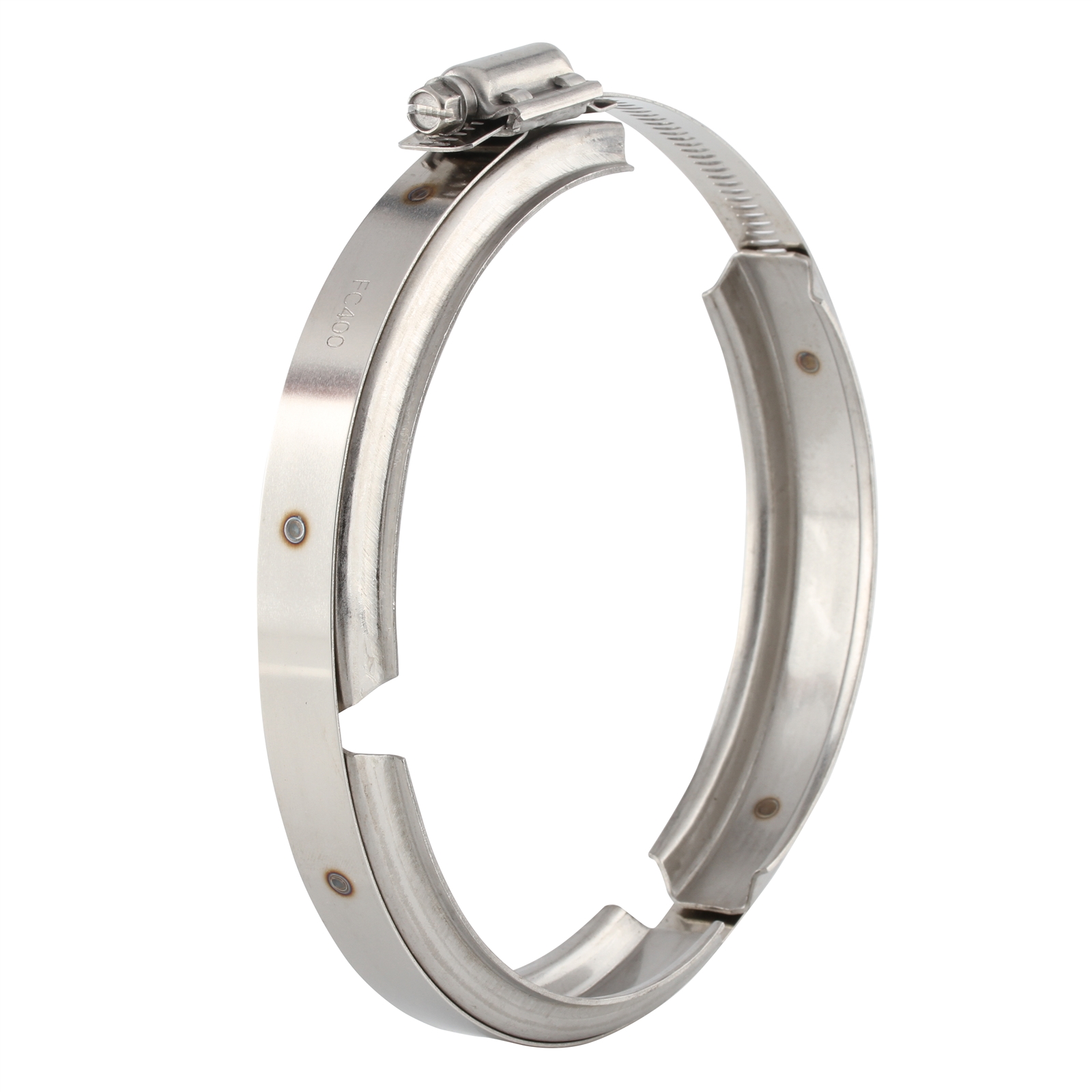 Tridon Pipe Flange Clamp (4") Standard Port Flange, Size 4", Material 304 S/S, Band Width 15.8mm, Band Outer Flange Width 28.0mm