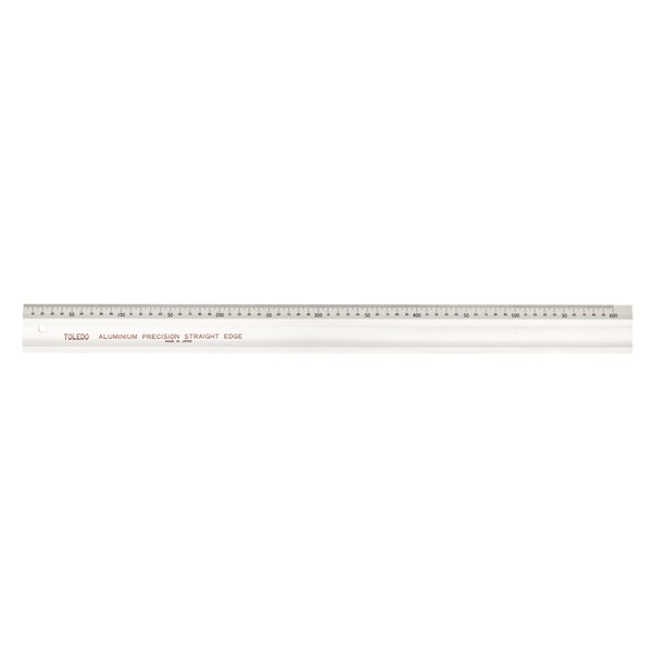Toledo Aluminium Straight Edge Single Sided Metric - 600mm
