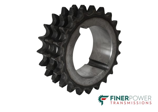 Finer PT 16B3-23T/L Taper Lock Sprocket - 16B-3 Triplex - 1" Pitch - 23 Teeth - 3525/3535 Bush