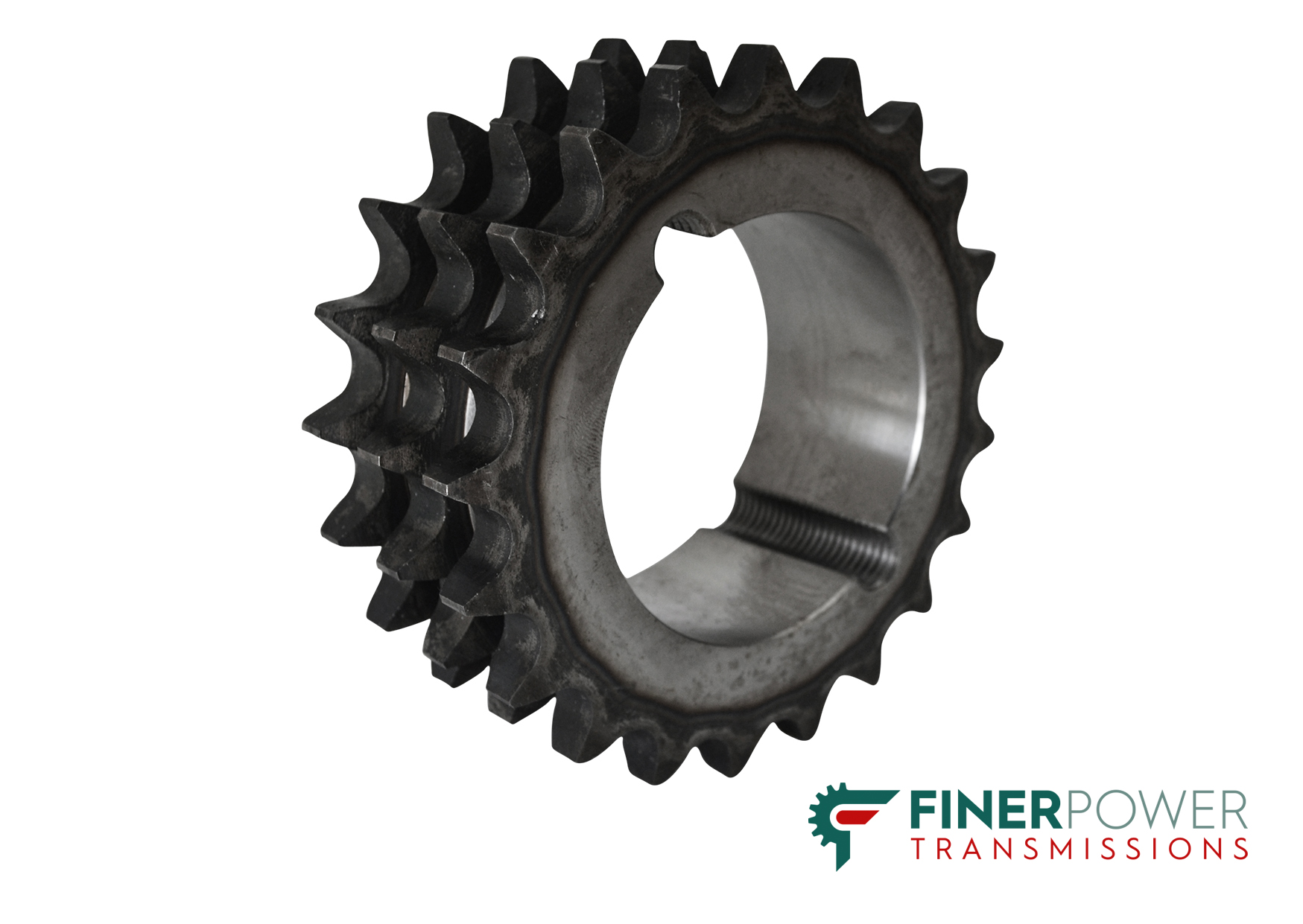 Finer PT 12B3-23T/L Taper Lock Sprocket - 12B-3 Triplex - 3/4" Pitch - 23 Teeth - 2517 Bush